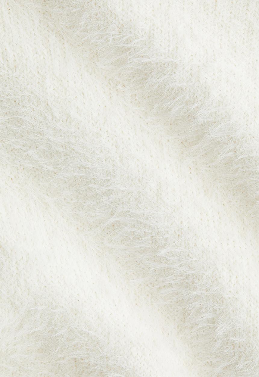 H&M - Brushed fine-knit jumper - cream