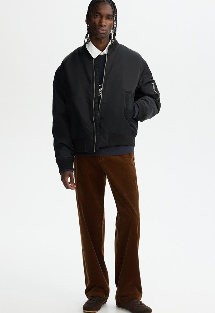 H&M - Relaxed fit corduroy trousers - dark brown