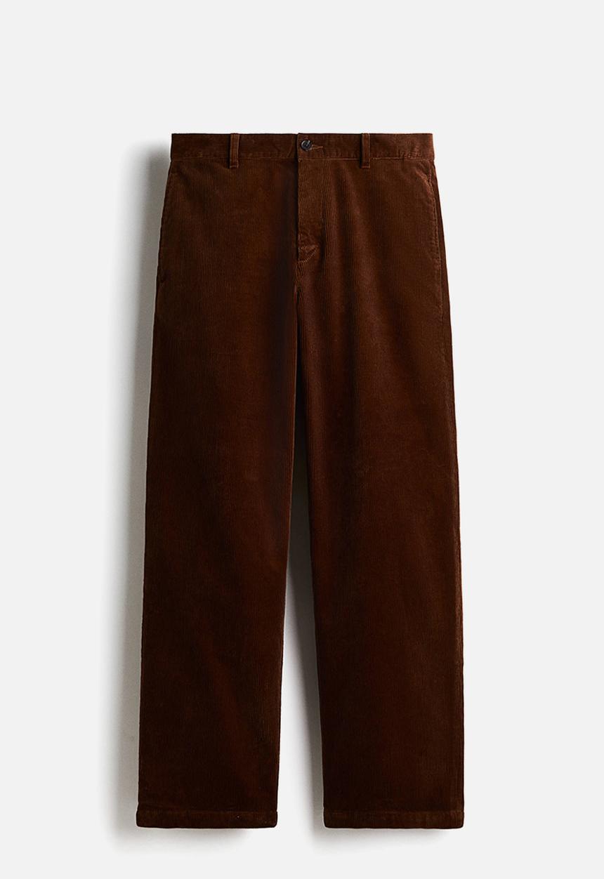 H&M - Relaxed fit corduroy trousers - dark brown