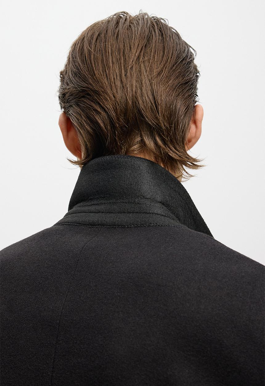 H&M - Single-breasted coat - black
