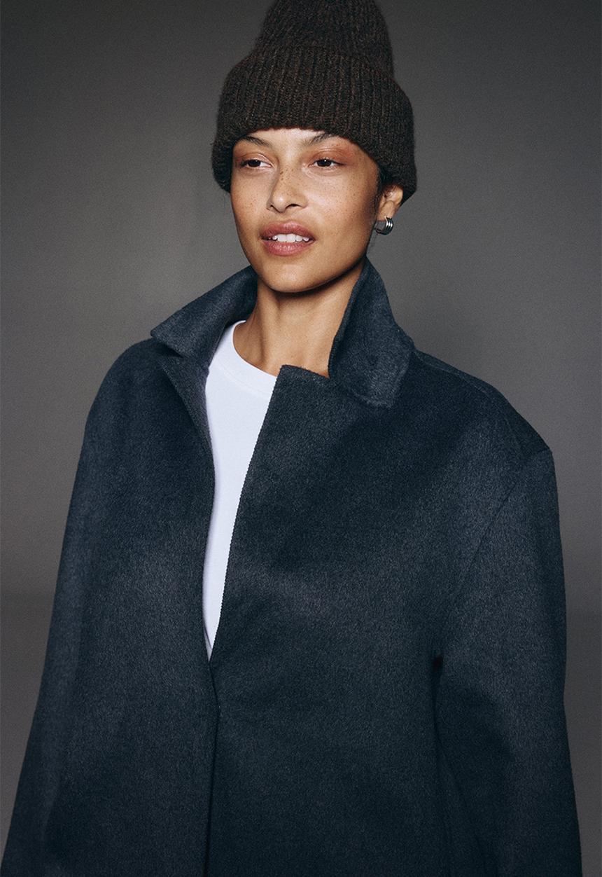 H&M - Soft-brushed beanie - brown