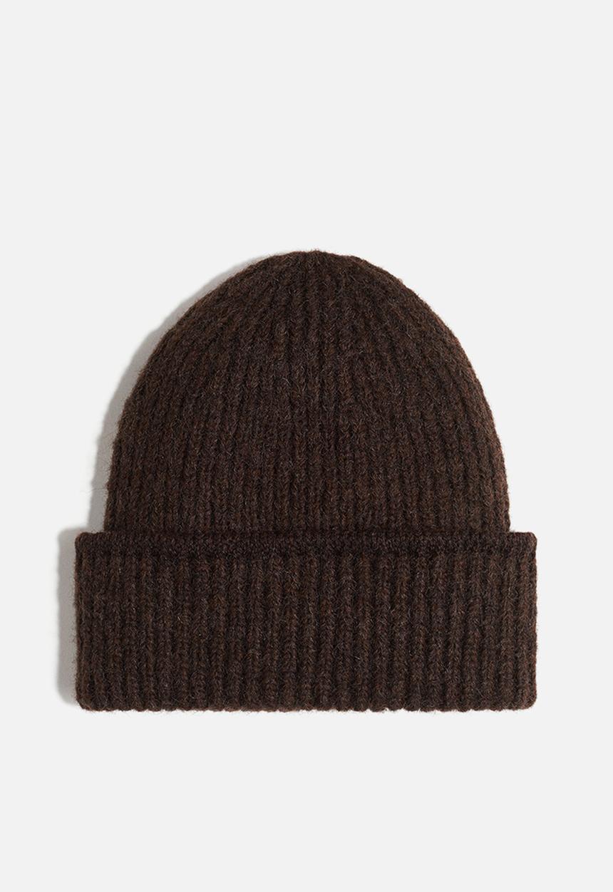 H&M - Soft-brushed beanie - brown