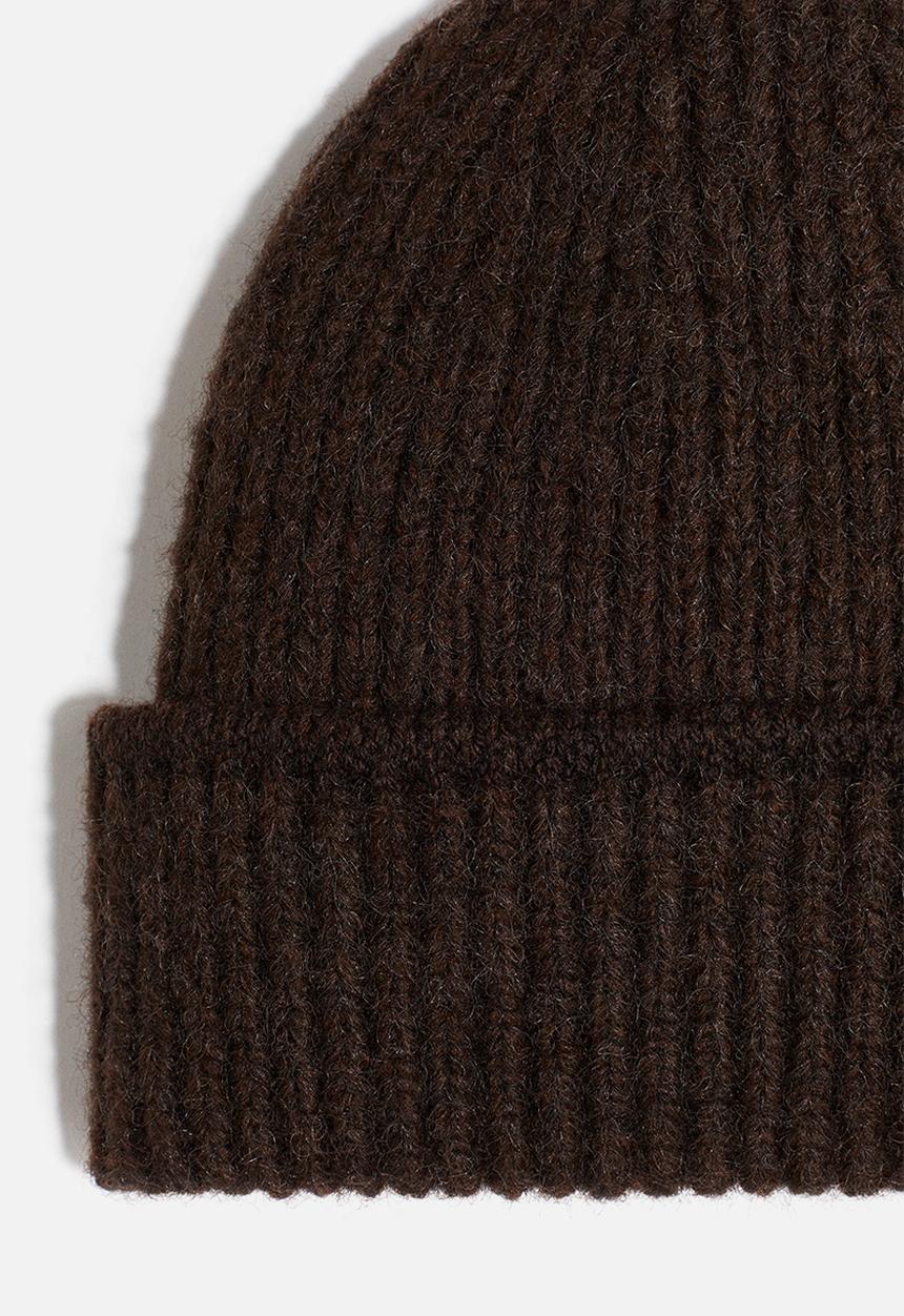 Soft-brushed beanie - brown - 1294163003