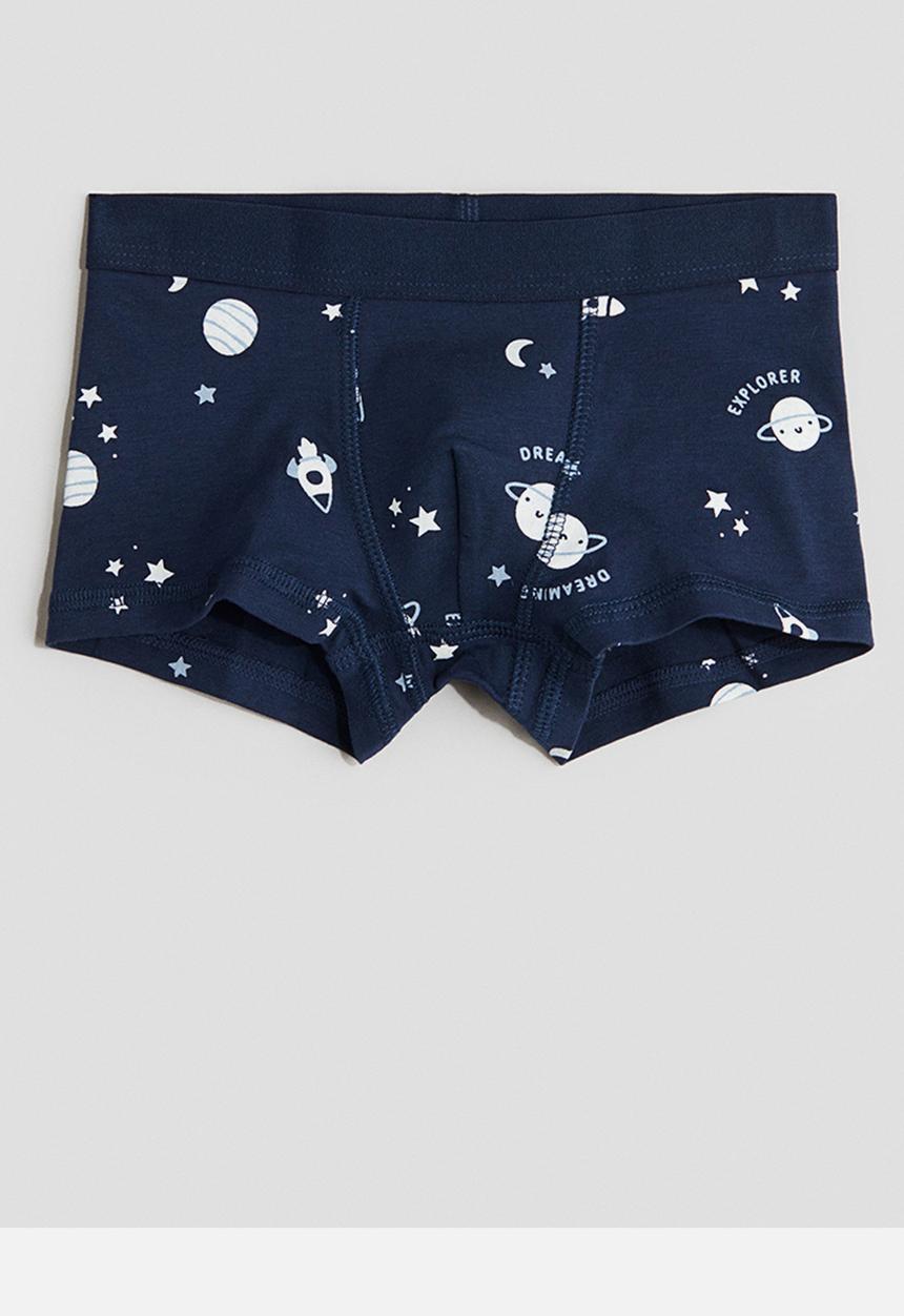 H&M - 5-pack cotton trunks - navy blue/space