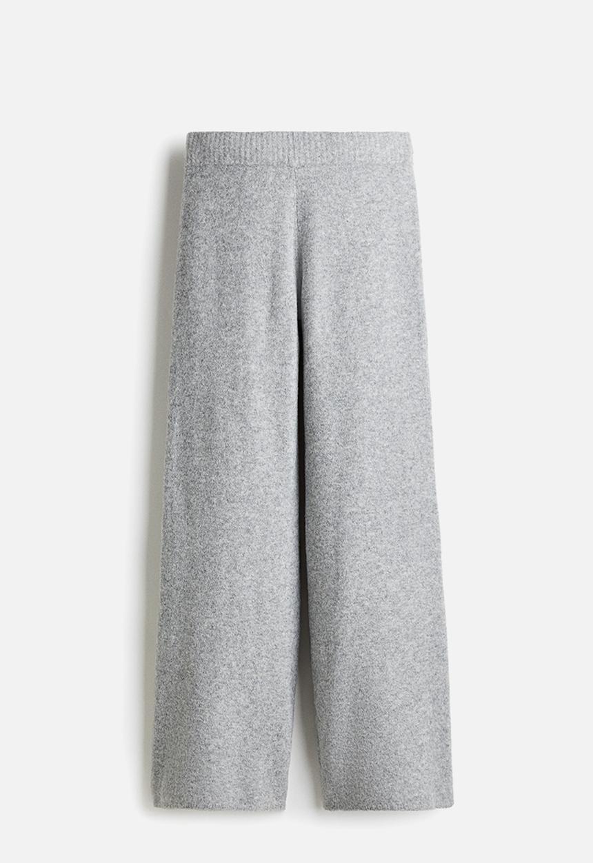 H&M - Knitted trousers - grey marl