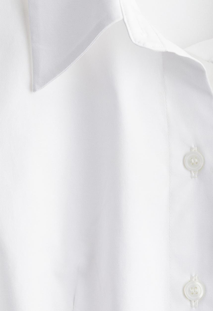 H&M - Fitted cotton shirt - white