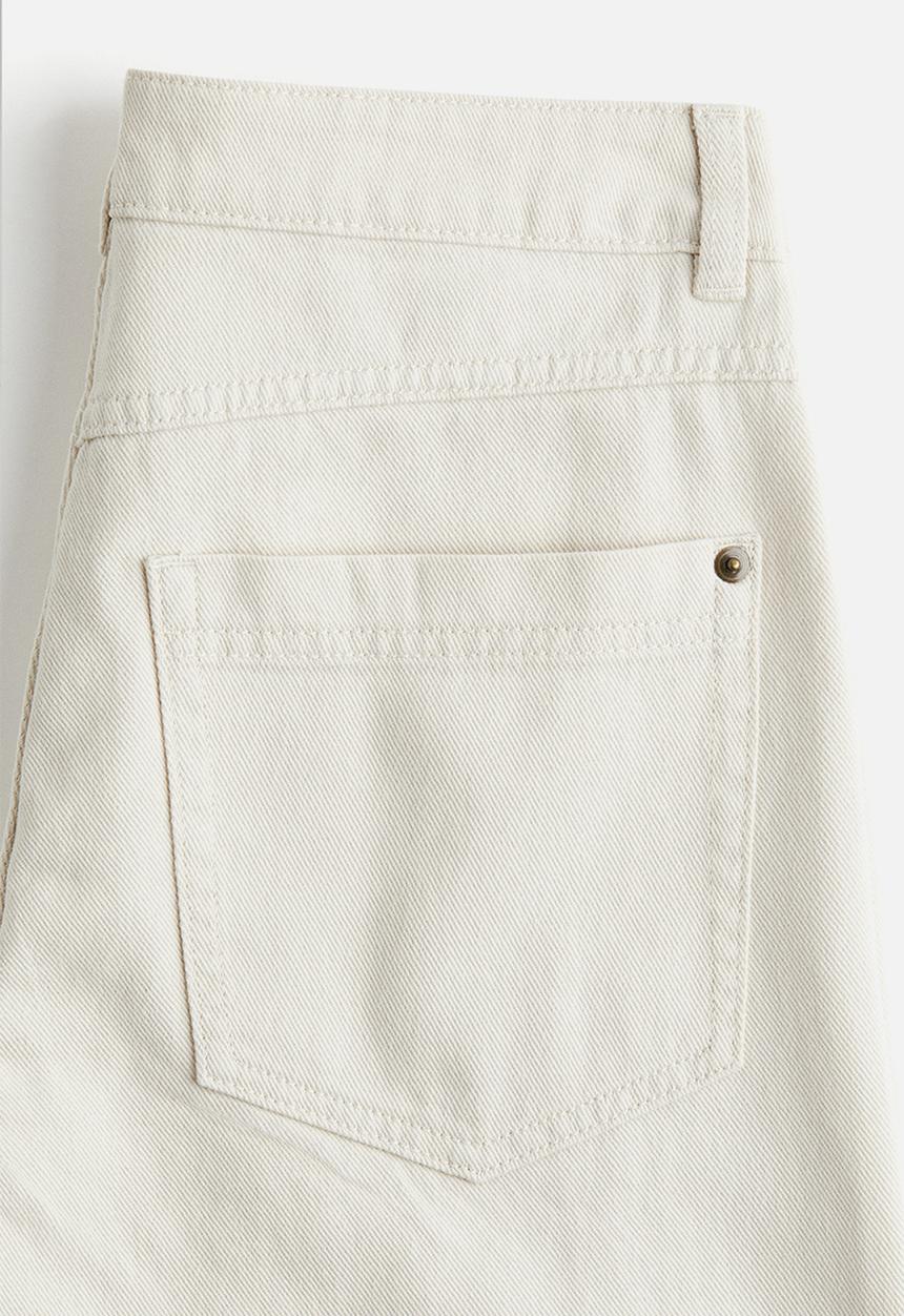 H&M - Cotton twill trousers - cream