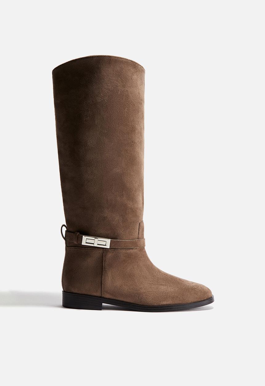 H&M - Strap-detail boots - taupe