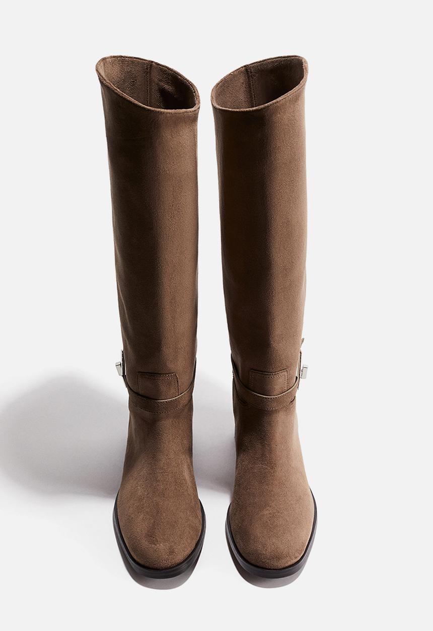 H&M - Strap-detail boots - taupe