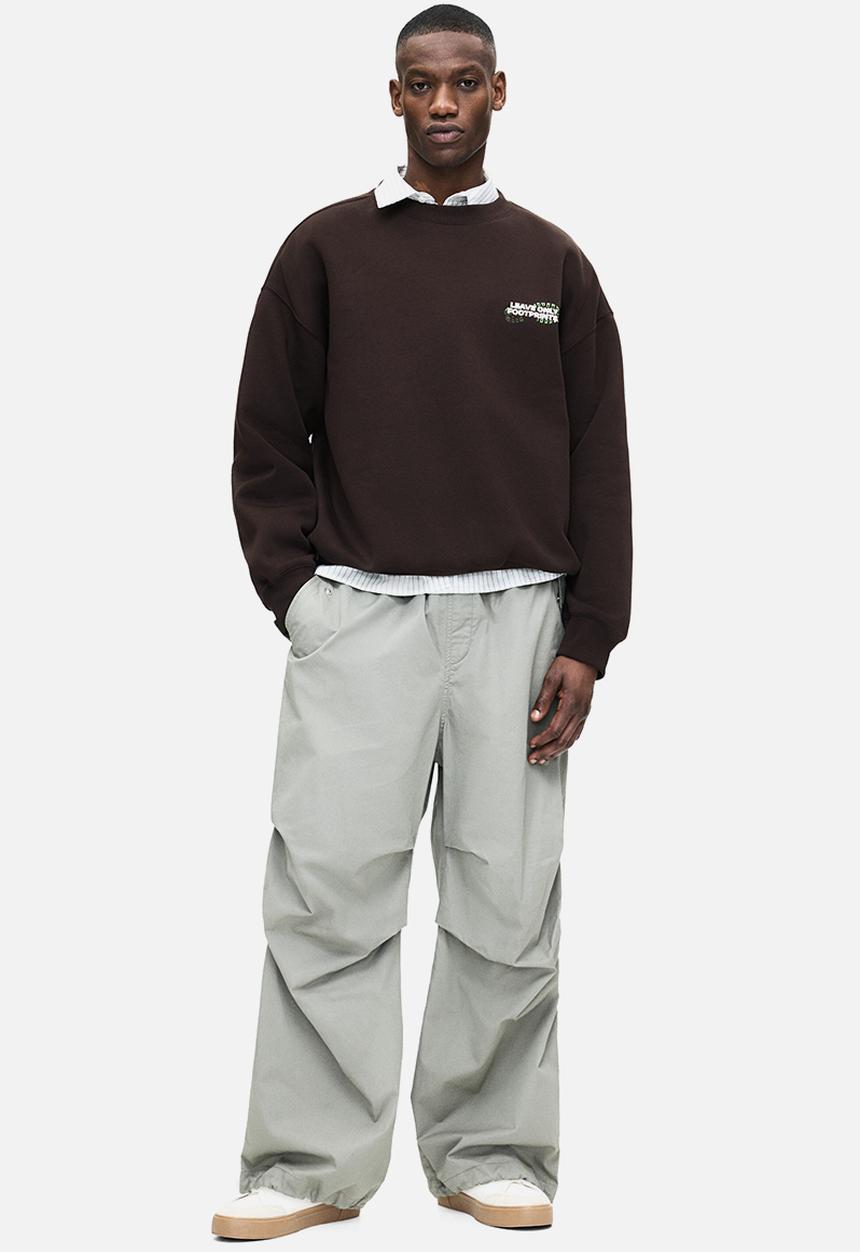 H&M - Loose fit printed sweatshirt - brown