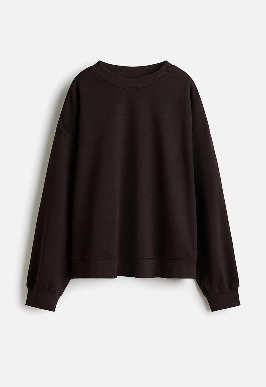 H&M - Oversized sweatshirt - dark brown