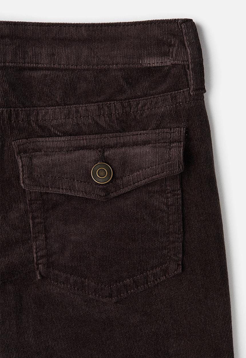 H&M - Flared corduroy trousers - dark brown
