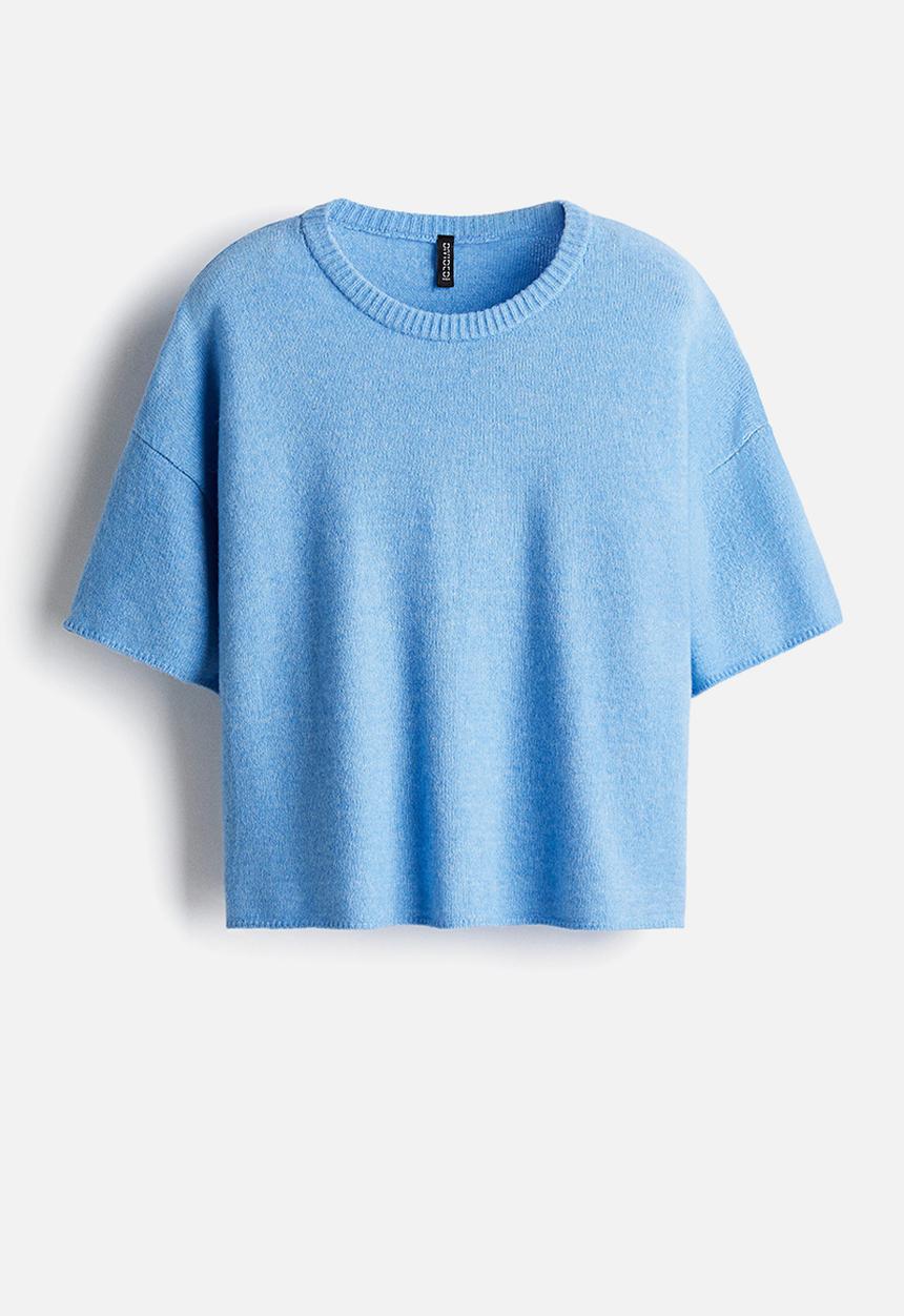 H&M - Short-sleeved jumper - light blue