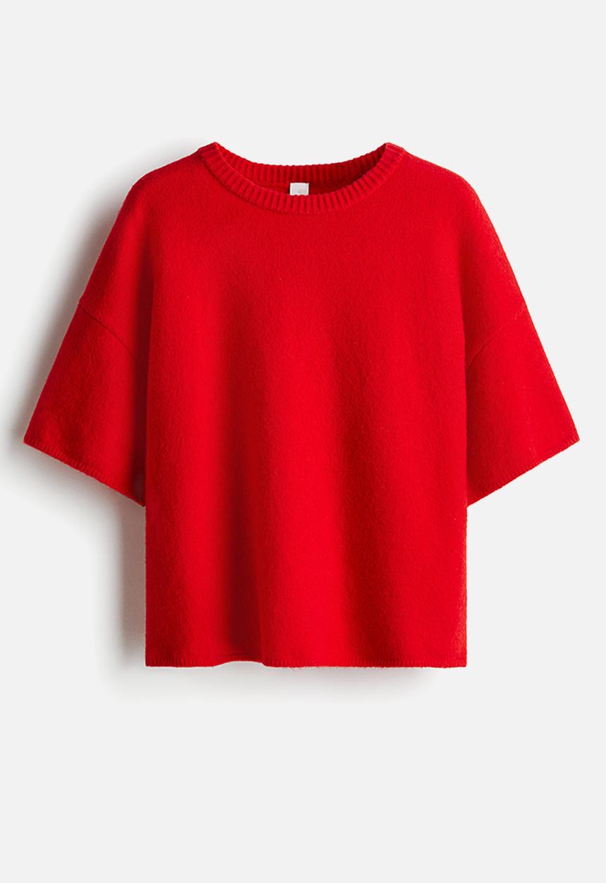H&M - Short-sleeved jumper - bright red