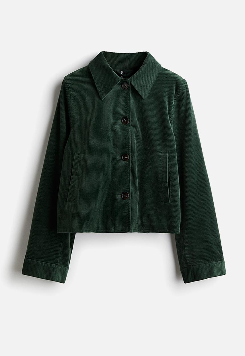 H&M - Cotton corduroy jacket - dark green