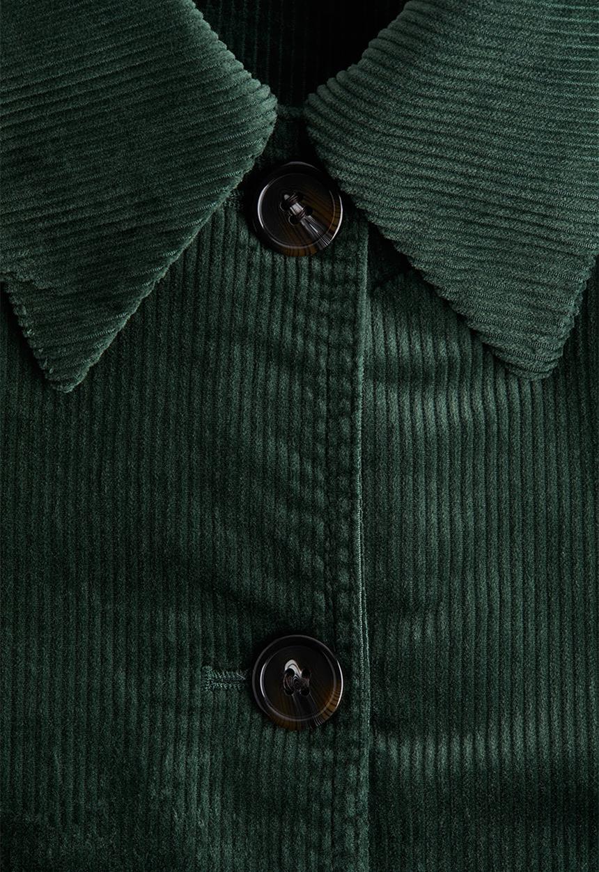 H&M - Cotton corduroy jacket - dark green