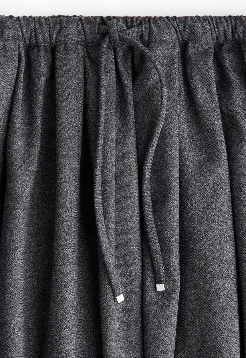 H&M - Flared skirt - dark grey marl