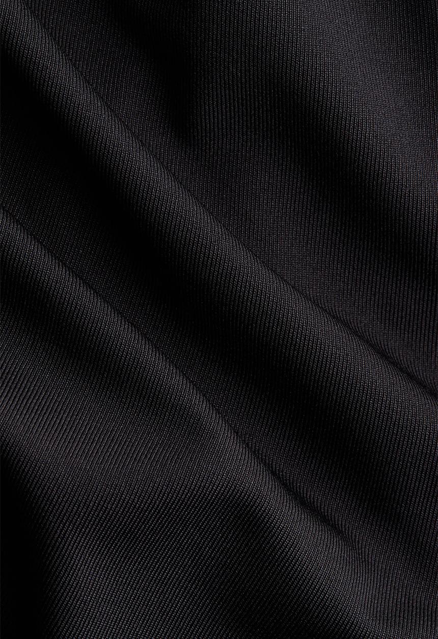 H&M - Draped cold-shoulder top - black