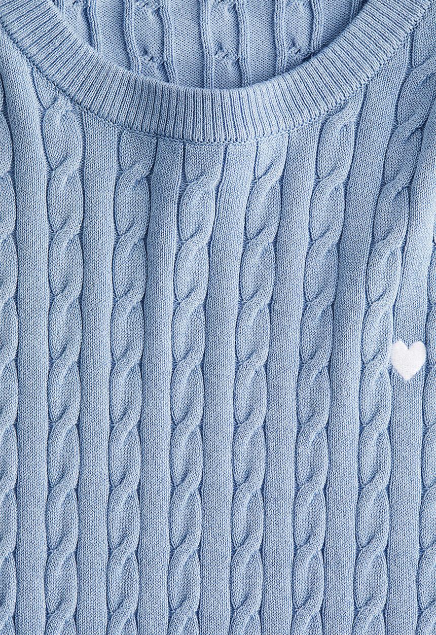H&M - Cable-knit jumper - blue