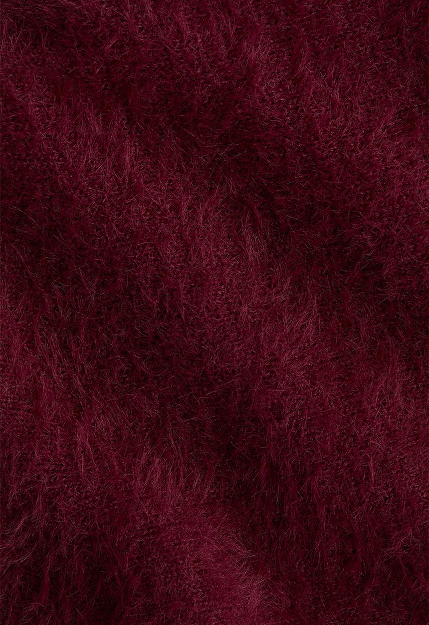 H&M - 2-Piece fluffy-knit set - dark red