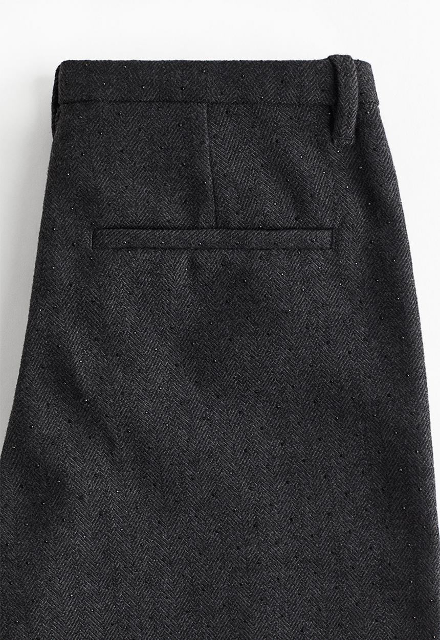 H&M - Embellished trousers - dark grey