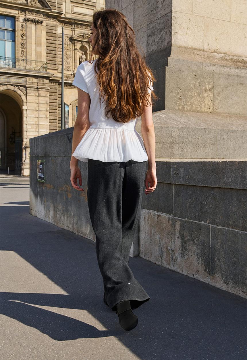 H&M - Embellished trousers - dark grey