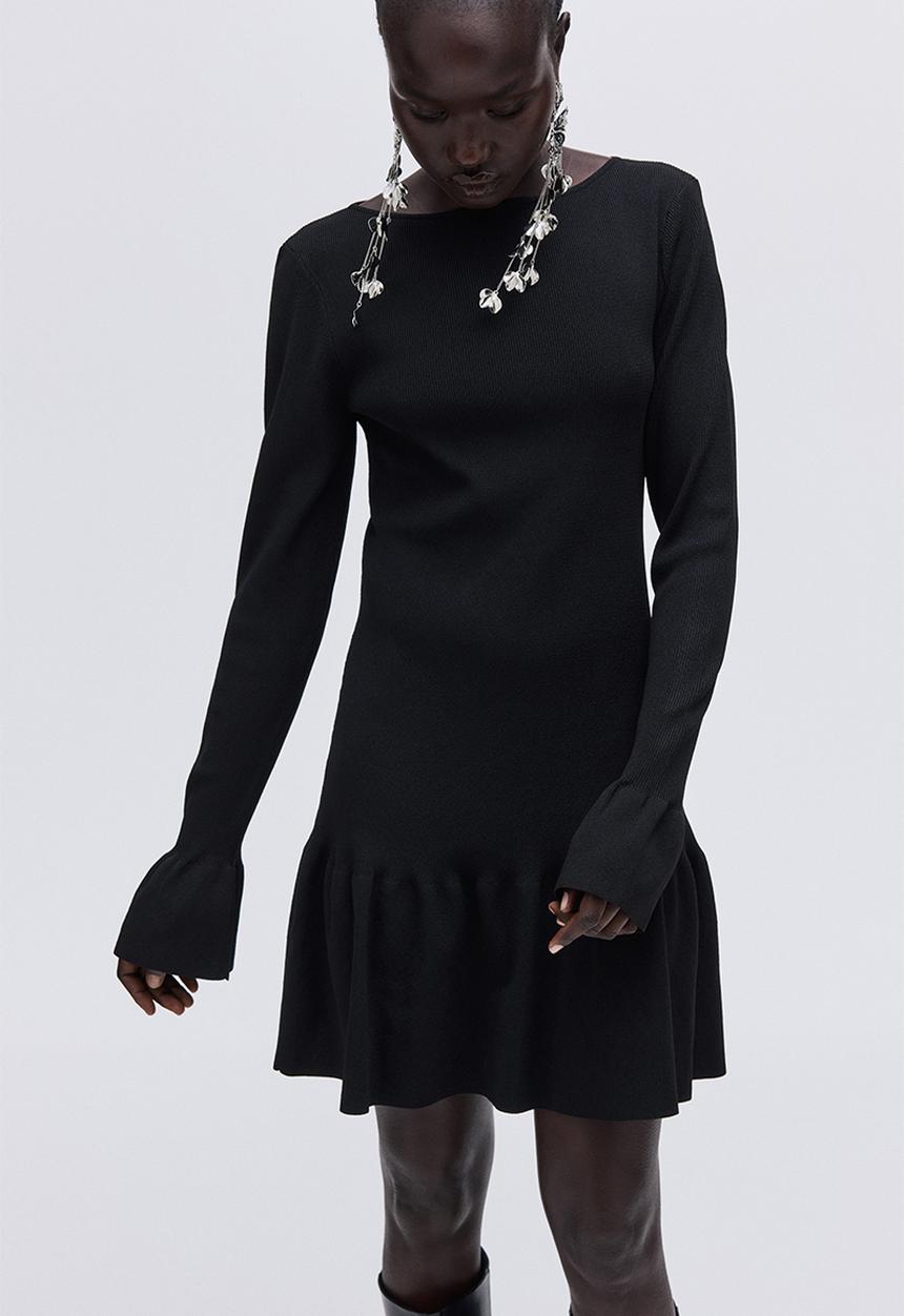 H&M - Rib-knit dress - black