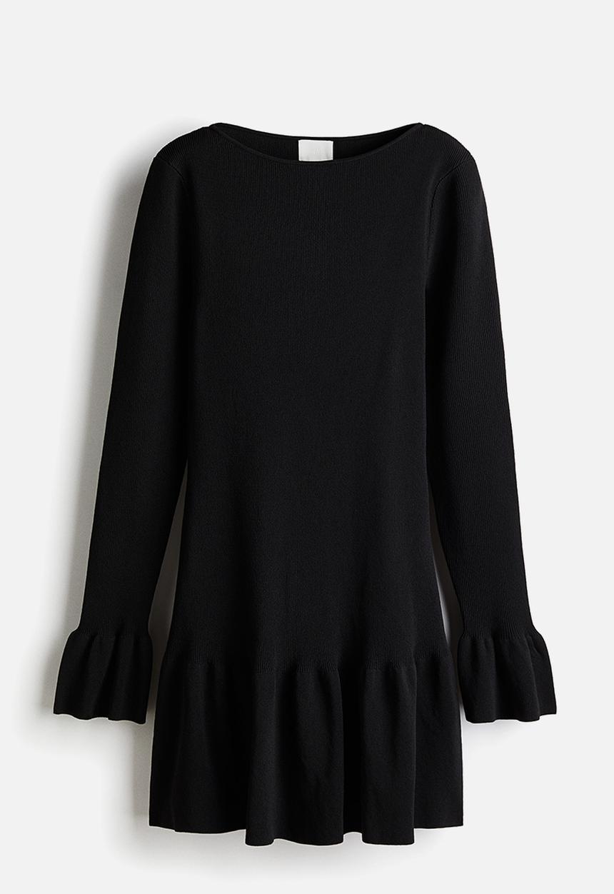 H&M - Rib-knit dress - black