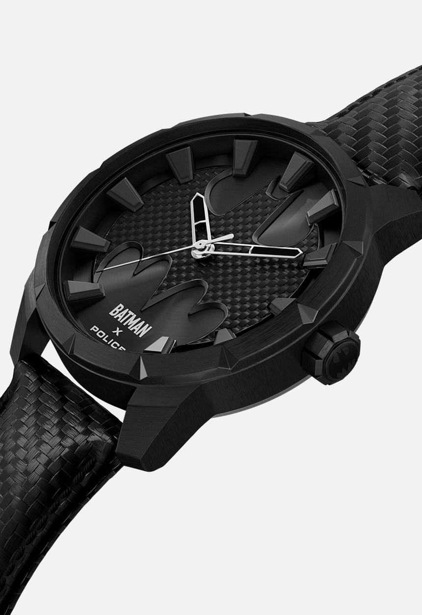 Police - Bat Ip Case Black Dial Blk Leather Strp +Box - Black