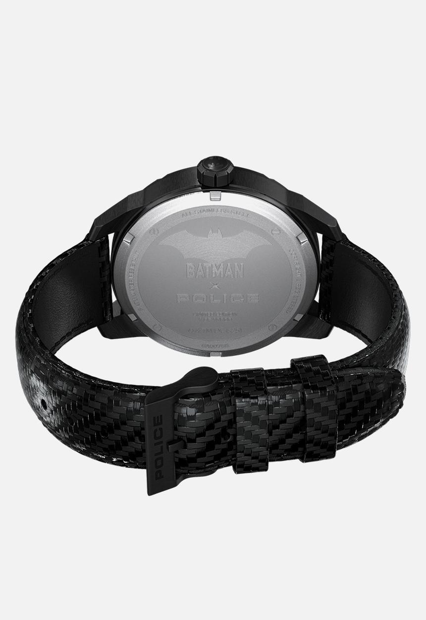 Police - Bat Ip Case Black Dial Blk Leather Strp +Box - Black