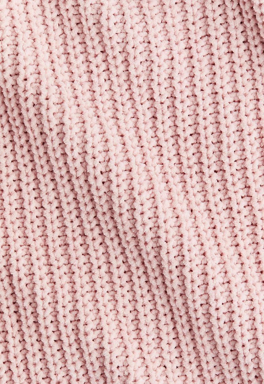 H&M - Appliqued chenille-knit jumper - light pink/miffy
