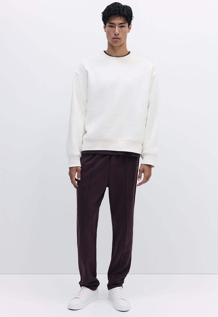 H&M - Regular fit tailored joggers - plum