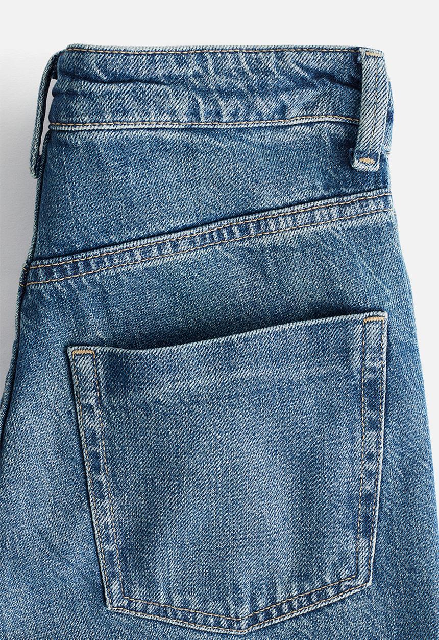 H&M - Wide high jeans - denim blue