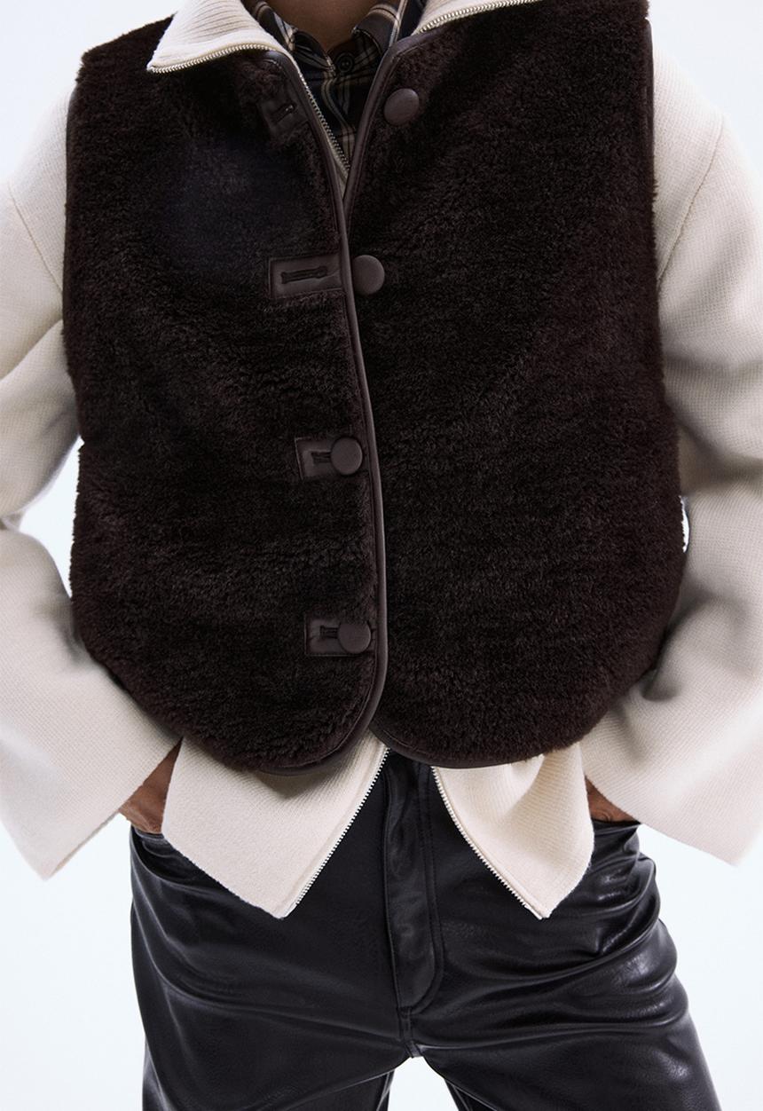 H&M - Gilet - dark brown