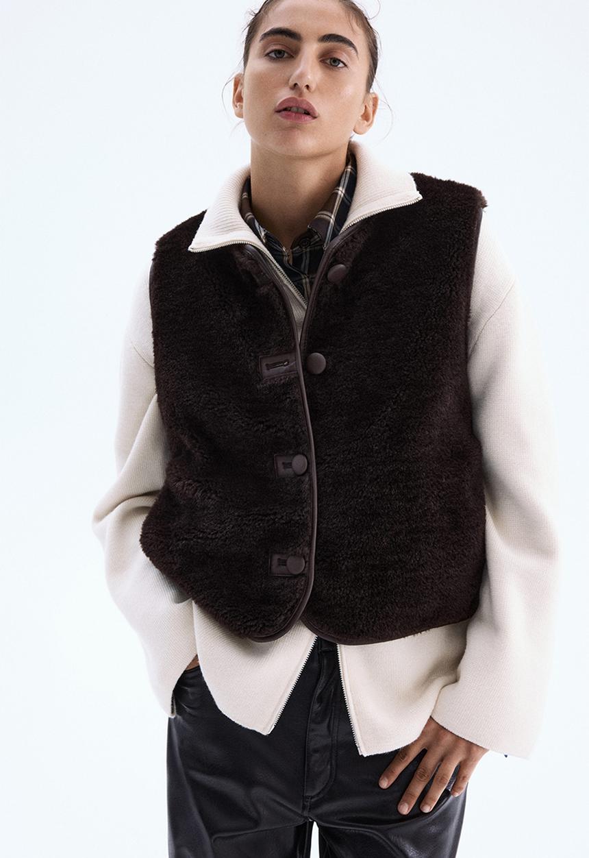 H&M - Gilet - dark brown