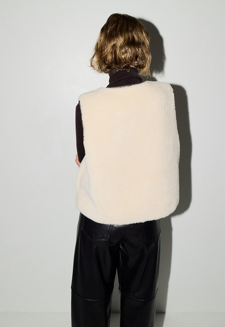 H&M - Gilet - light beige