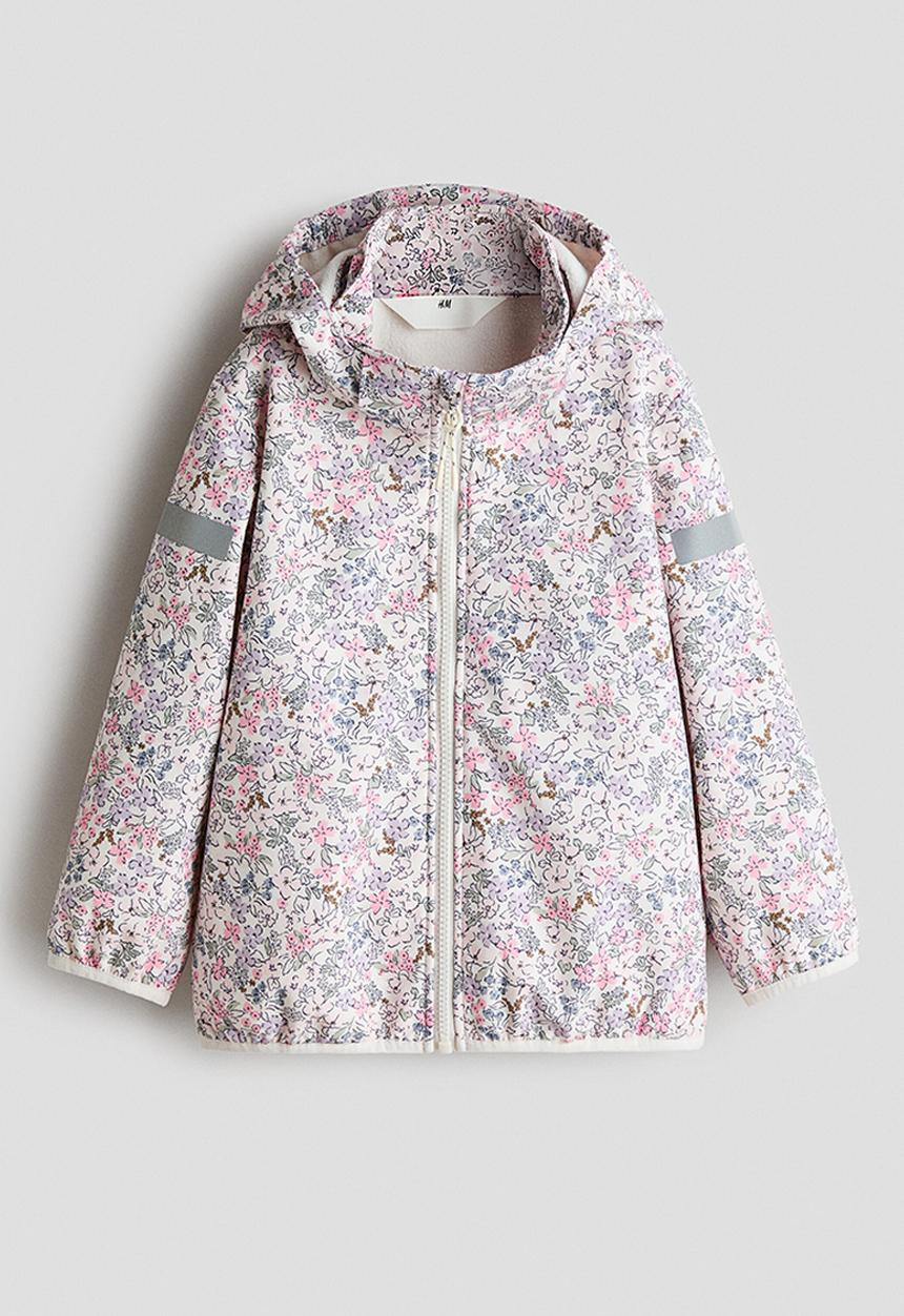 H&M - Water-resistant softshell jacket - pink/floral