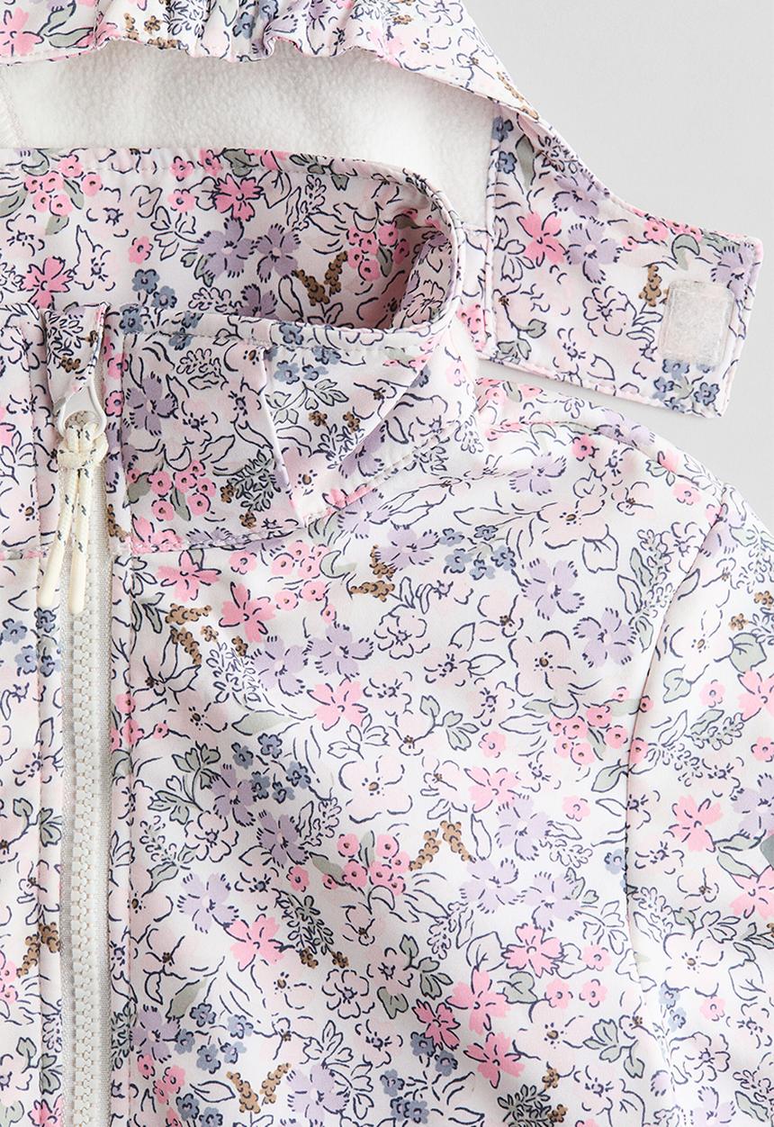 H&M - Water-resistant softshell jacket - pink/floral