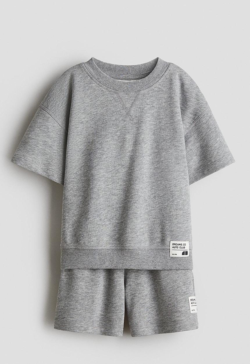 H&M - 2-piece sweatshirt set - grey marl