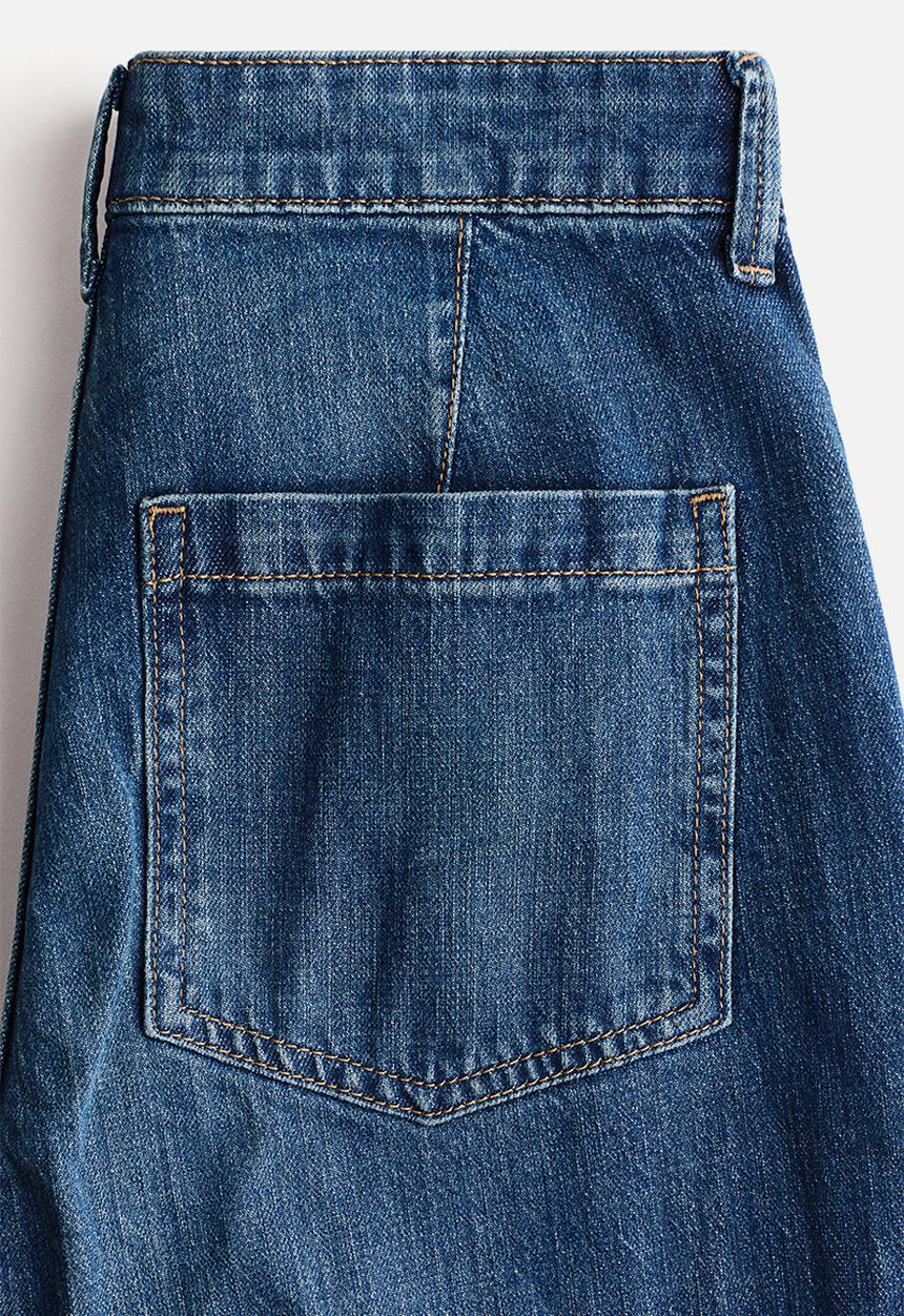 H&M - Wide high jeans - denim blue