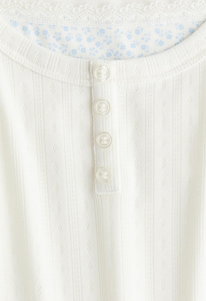 H&M - Layered-look top - white