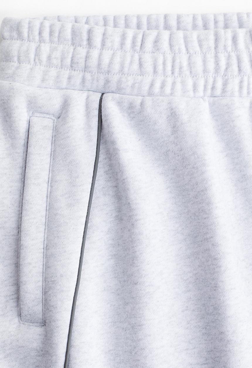 H&M - Relaxed fit sweatpants - light grey marl