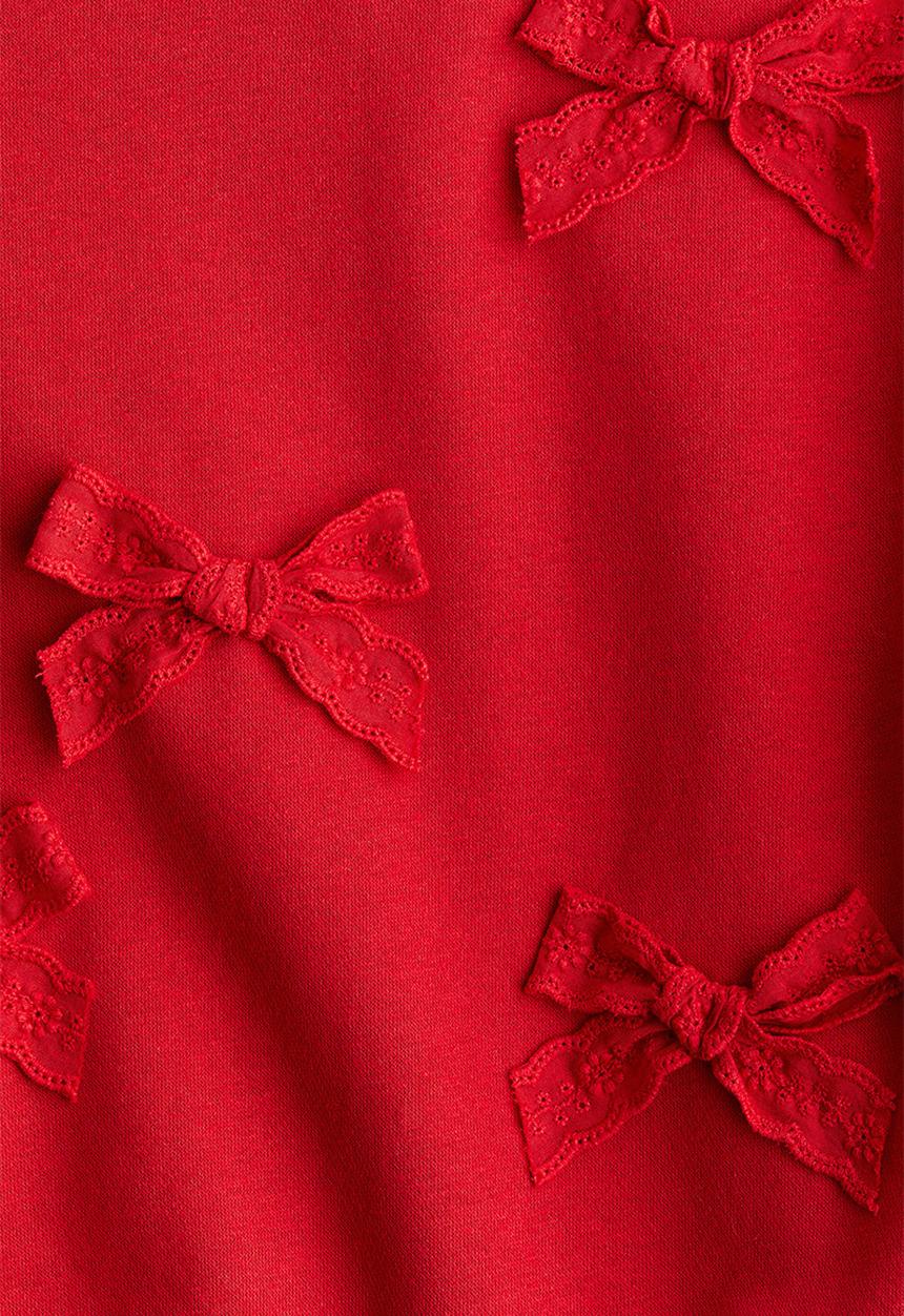 H&M - Appliqu?d brushed-inside sweatshirt - red
