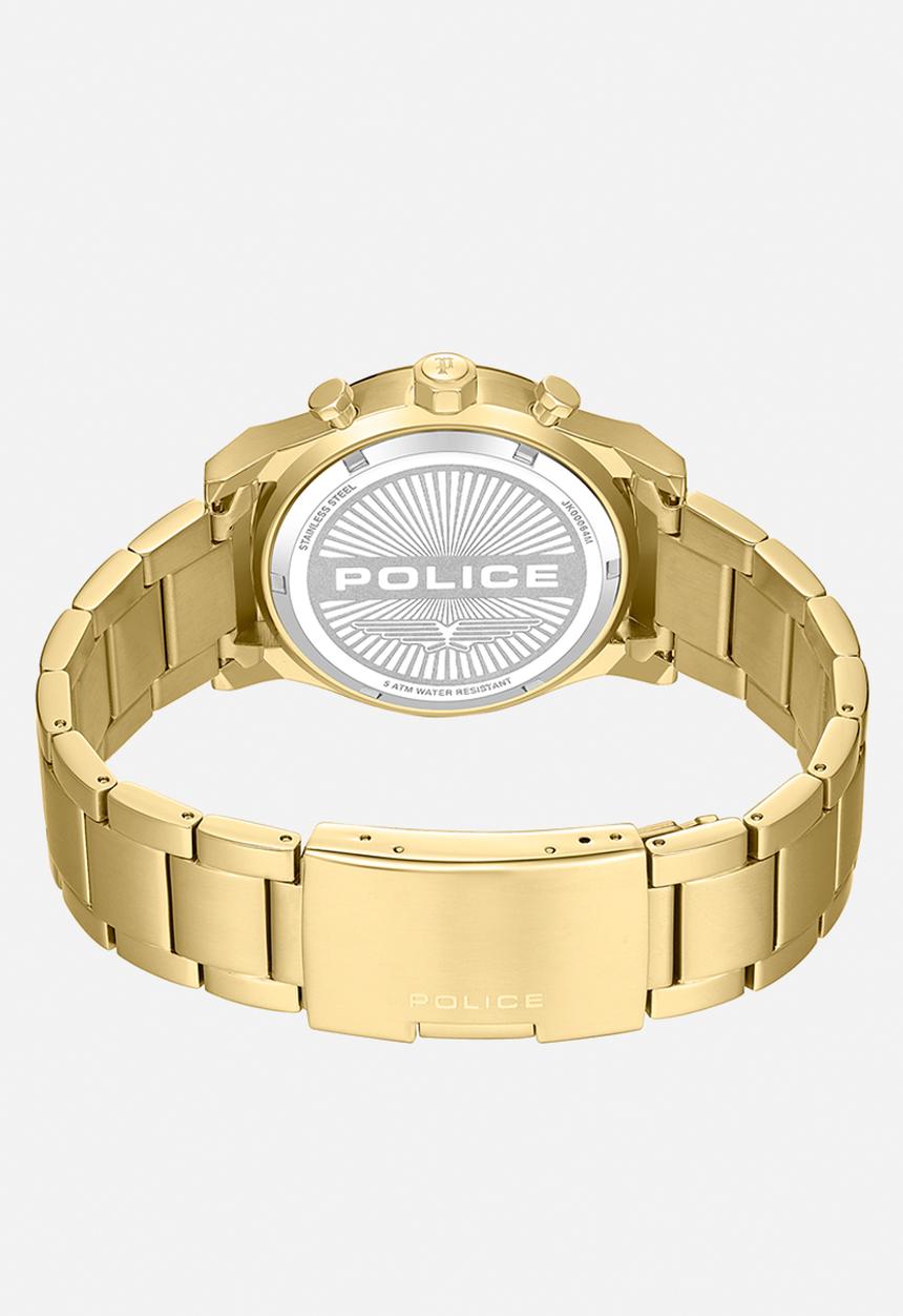Police - IP Black Dial IPG Bracelet Strap - Gold/Black
