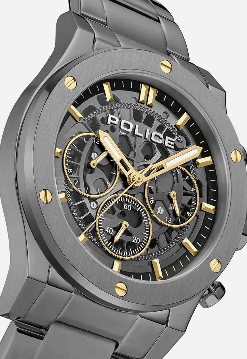 Police - IP Gun Case Gun Dial IP Gun Bracelet Strap - Grey