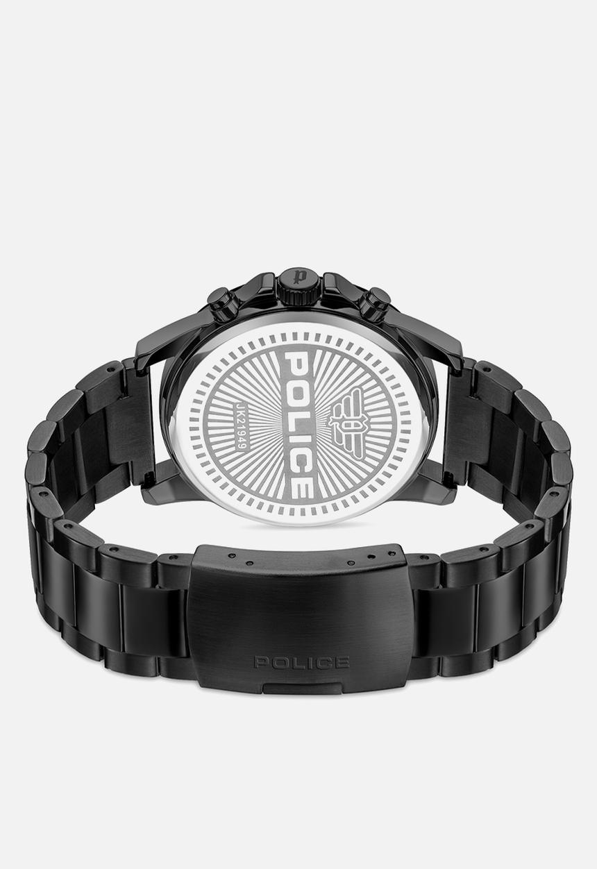 Police - IP Case Black IP Steel Bracelet Strap - Black