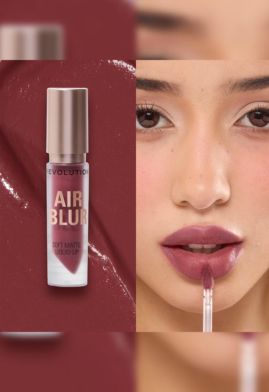 Revolution - Air Blur Matte Liquid Lipstick - Black Cherry