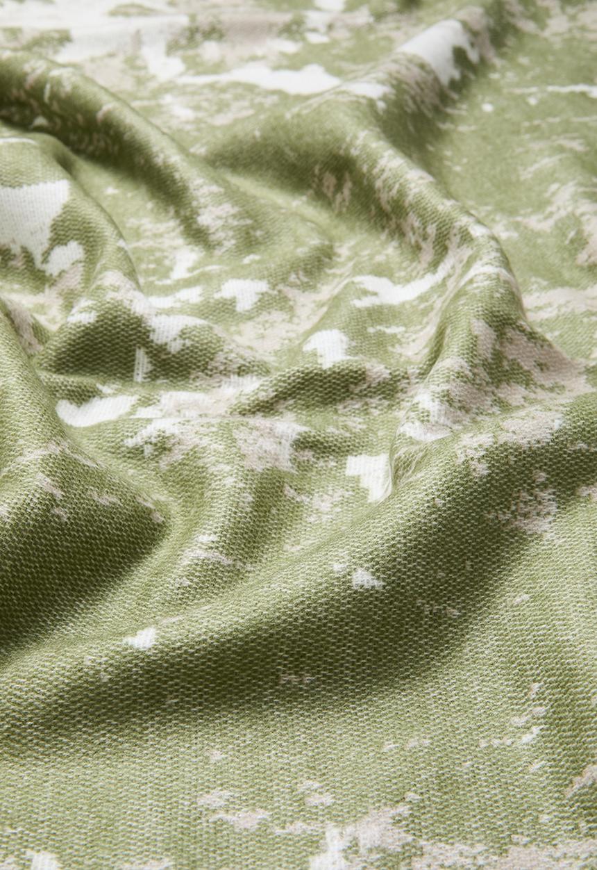 Haven & Earth  - Bella vita Floral Throw - Hunter/Cobblestone