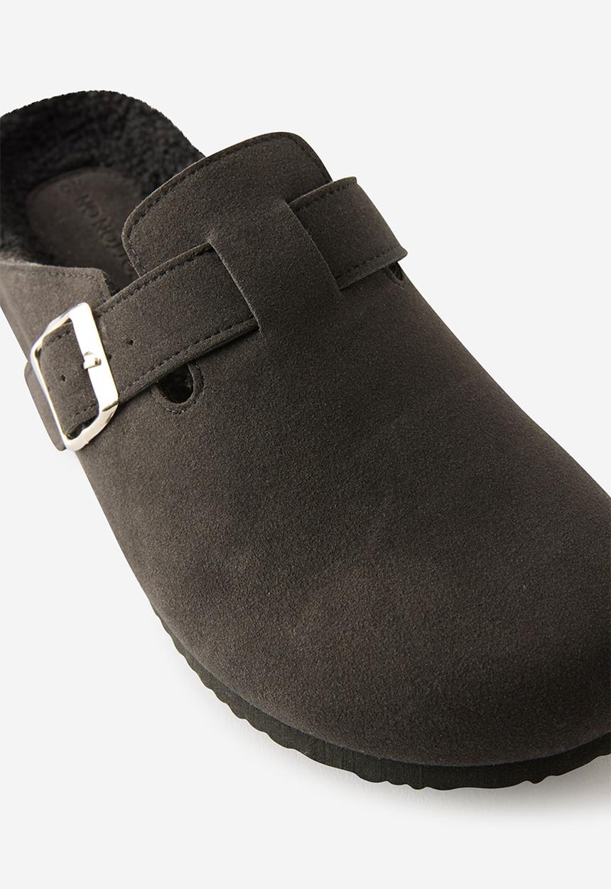 Cotton On - Rex buckle mule - black cosy.