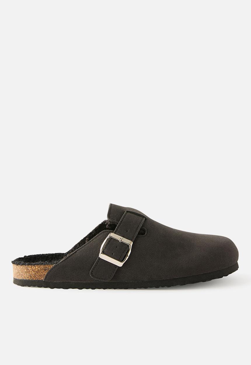 Cotton On - Rex buckle mule - black cosy.